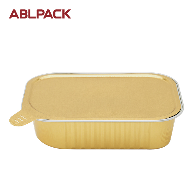 Sealable alu foil container