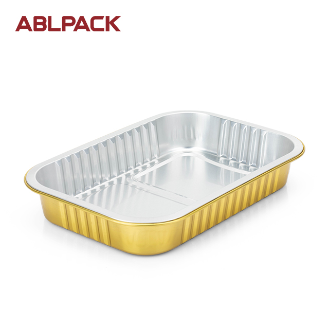 Premium 520ML Rectangular Aluminium Foil Pot with PET Lid - ABLPACK Premium 520ML Rectangular Aluminium Foil Pot with PET Lid - ABLPACK