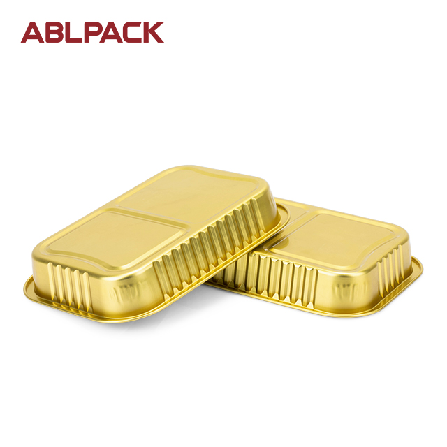 Premium 520ML Rectangular Aluminium Foil Pot with PET Lid - ABLPACK Premium 520ML Rectangular Aluminium Foil Pot with PET Lid - ABLPACK