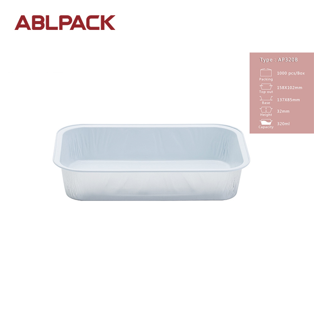 ABLPACK 320ML/10.7 OZ aluminum foil loaf baking pan with PET lid ABLPACK 320ML/10.7 OZ aluminum foil loaf baking pan with PET lid