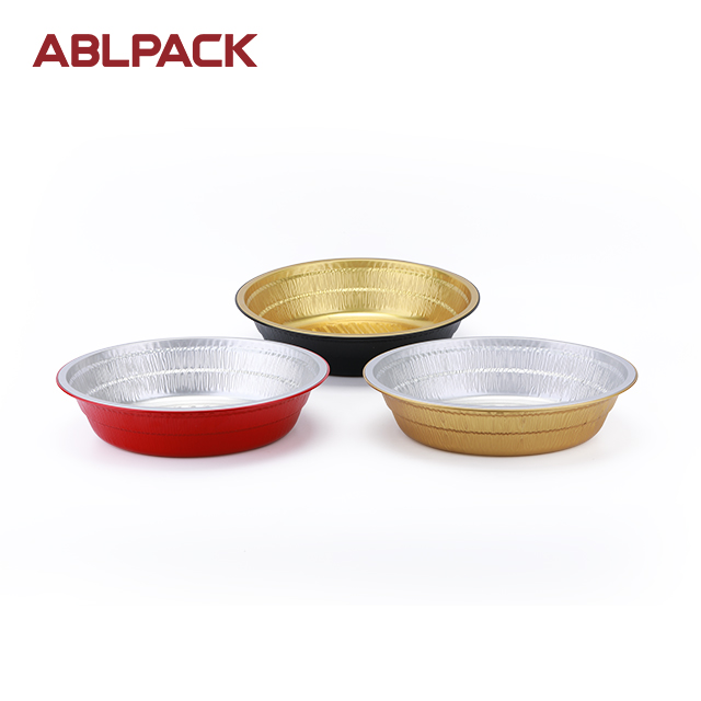 ABLPACK 1300ML/ 45.7OZ Golden Aluminum Boxes for Food with PP Lid ABLPACK 1300ML/ 45.7OZ Golden Aluminum Boxes for Food with PP Lid