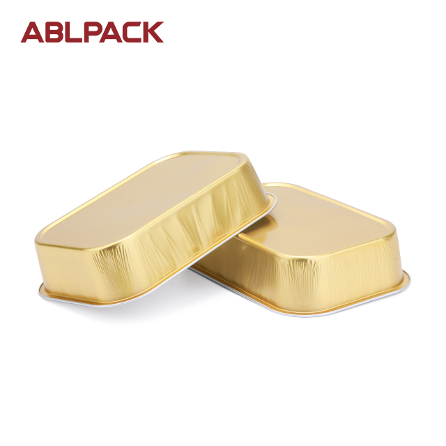 ABLPACK 380ML/ 11.8OZ Rectangular shape aluminum foil baking trays with pet lid ABLPACK 380ML/ 11.8OZ Rectangular shape aluminum foil baking trays with pet lid