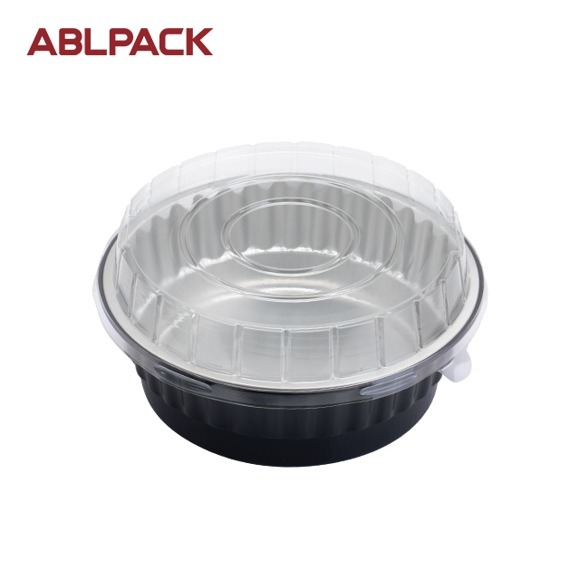 ABLPACK 1130 ML/ 37.7OZ  round aluminum foil baking cups with PET lid