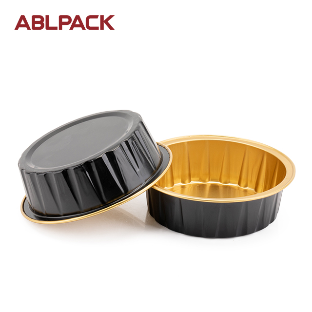 ABLPACK 60ML/ 2OZ Round shape aluminum foil baking cups with pet lid ABLPACK 60ML/ 2OZ Round shape aluminum foil baking cups with pet lid
