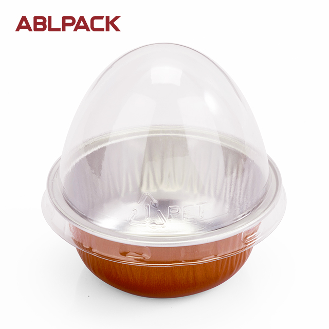 ABLPACK 50ML/ 1.8OZ Round shape aluminum foil baking cups with pet lid