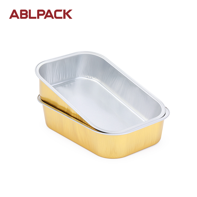 ABLPACK 380ML/ 11.8OZ Rectangular shape aluminum foil baking trays with pet lid ABLPACK 380ML/ 11.8OZ Rectangular shape aluminum foil baking trays with pet lid