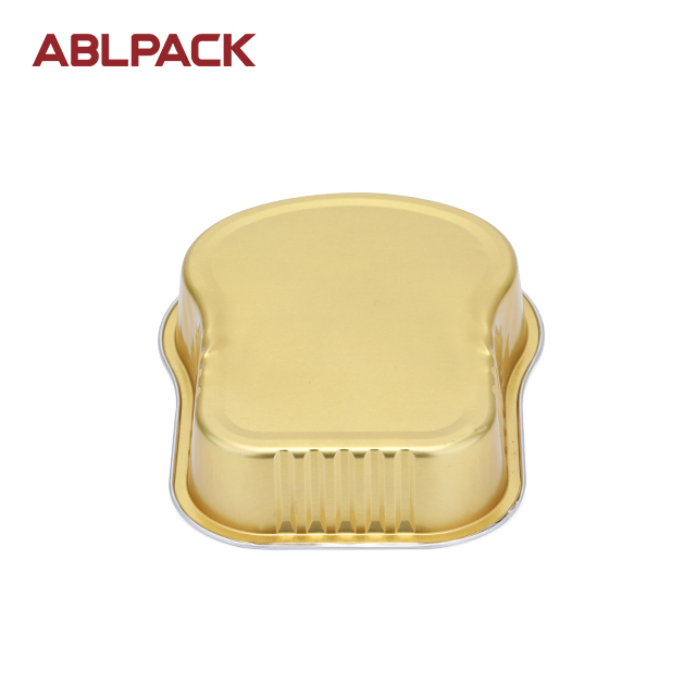 ABLPACK 385ML/ 11.9OZ Steak shape aluminum foil baking trays with pet lid ABLPACK 385ML/ 11.9OZ Steak shape aluminum foil baking trays with pet lid