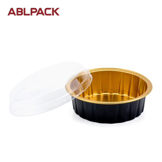 ABLPACK 60ML/ 2OZ Round shape aluminum foil baking cups with pet lid ABLPACK 60ML/ 2OZ Round shape aluminum foil baking cups with pet lid