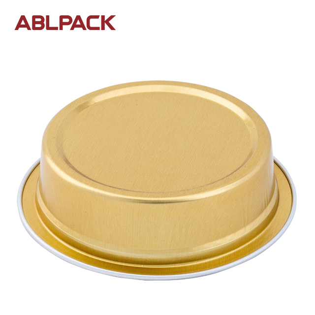 ABLPACK 35ML/1.2OZ Round shape aluminum foil honey cups with sealable alu lids ABLPACK 35ML/1.2OZ Round shape aluminum foil honey cups with sealable alu lids