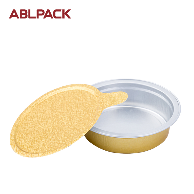 ABLPACK 35ML/1.2OZ Round shape aluminum foil honey cups with sealable alu lids ABLPACK 35ML/1.2OZ Round shape aluminum foil honey cups with sealable alu lids