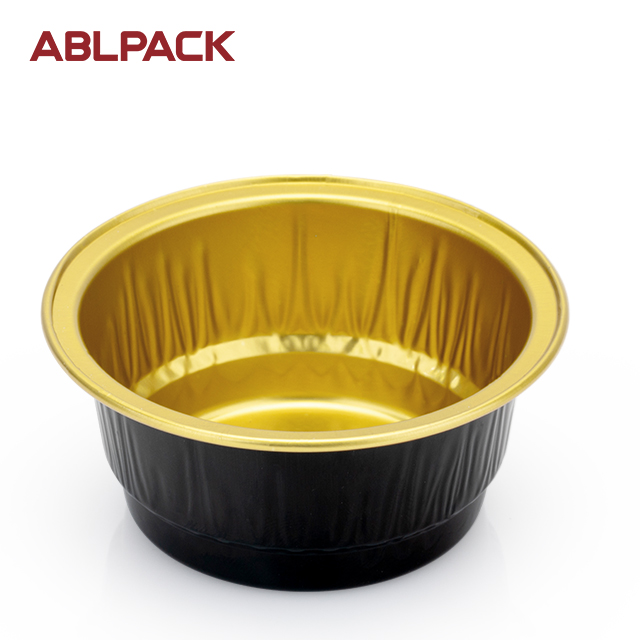 ABLPACK 50ML/ 1.7 OZ  Round shape aluminum foil pans with plastic lid