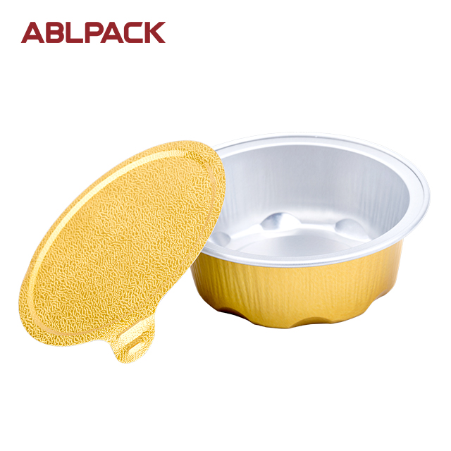 ABLPACK 50ML/ 1.8OZ  Round shape aluminum foil baking cups with sealable alu lid