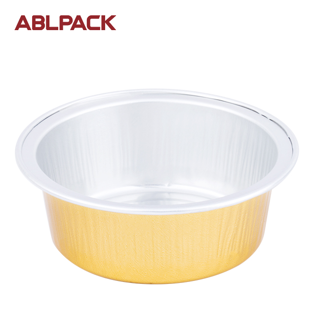 ABLPACK 50ML/ 1.7OZ Round shape aluminum foil baking pans with PET lid ABLPACK 50ML/ 1.7OZ Round shape aluminum foil baking pans with PET lid