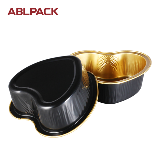 ABLPACK 100 ML/ 3.5 OZ colored aluminum foil baking cups with PET lid ABLPACK 100 ML/ 3.5 OZ colored aluminum foil baking cups with PET lid