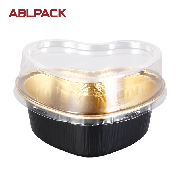 ABLPACK 100 ML/ 3.5 OZ colored aluminum foil baking cups with PET lid