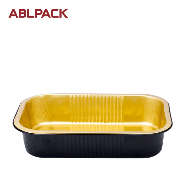 ABLPACK 1050ML/ 35 OZ rectangular aluminum foil tray with pet lid