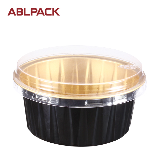 ABLPACK 125 ML/ 4 OZ aluminum foil baking cups with PET lid