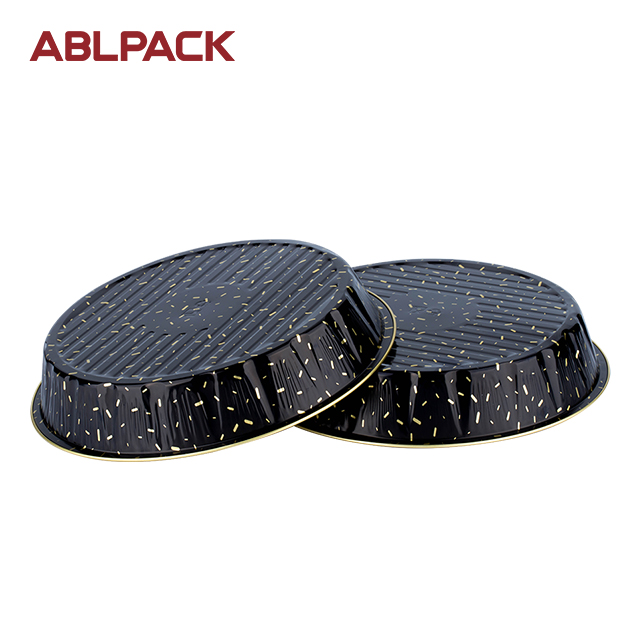 ABLPACK 1250 ML/44.64 OZ aluminum foil round baking pan with diamond lid ABLPACK 1250 ML/44.64 OZ aluminum foil round baking pan with diamond lid