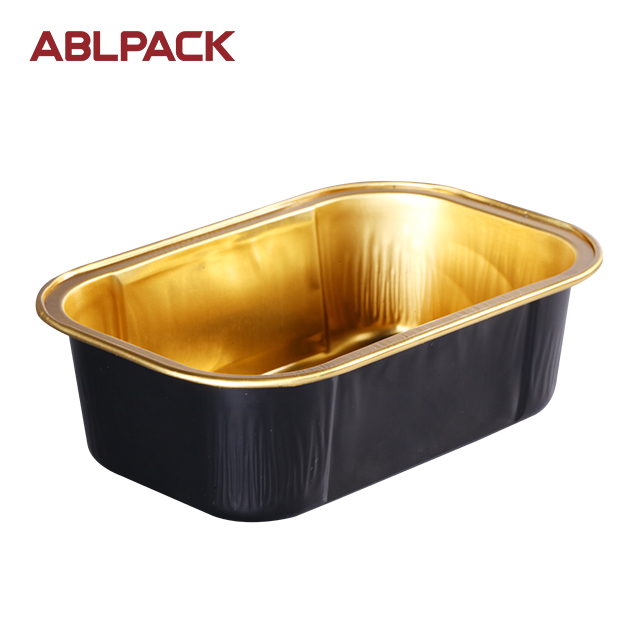 China High Quality Roasting Pan Factories –ABLPACK 168 ML/ 5.6 OZaluminum foil baking tray with high pet lid – ABL Baking detail pictures
