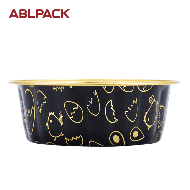 ABLPACK 235 ML/ 7.8 OZ middle size aluminum foil baking cups with PET lid ABLPACK 235 ML/ 7.8 OZ middle size aluminum foil baking cups with PET lid