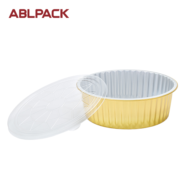 ABLPACK 3100 ML/ 110.7 OZ round aluminum foil baking cups with pet lid ABLPACK 3100 ML/ 110.7 OZ round aluminum foil baking cups with pet lid