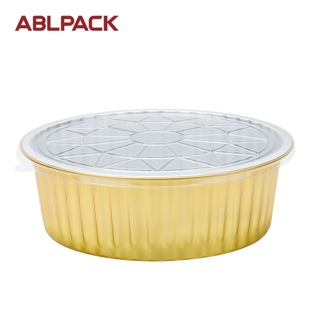 ABLPACK 3100 ML/ 110.7 OZ round aluminum foil baking cups with pet lid ABLPACK 3100 ML/ 110.7 OZ round aluminum foil baking cups with pet lid