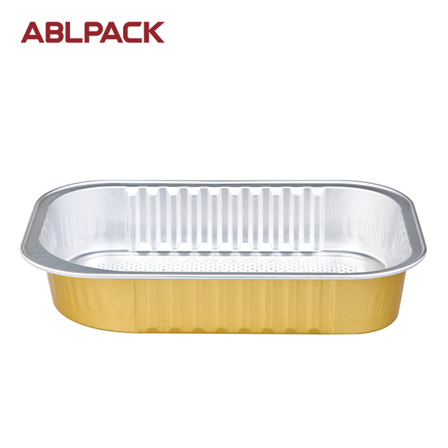 ABLPACK 320ML/ 10.7 OZ Rectangular shape aluminum foil container with plastic lid ABLPACK 320ML/ 10.7 OZ Rectangular shape aluminum foil container with plastic lid