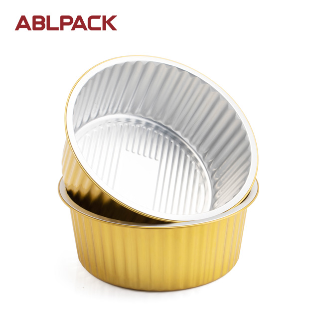 ABLPACK 3600ML/ 128 OZ round shape aluminum foil container with plastic lid ABLPACK 3600ML/ 128 OZ round shape aluminum foil container with plastic lid