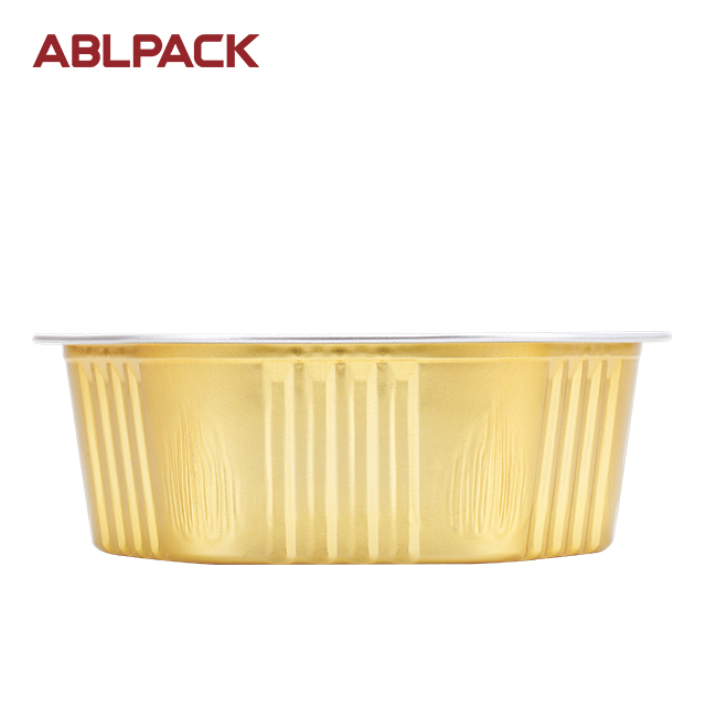 ABLPACK 400ML/13.5OZ hexagon shape aluminum foil baking cups with plastic lid ABLPACK 400ML/13.5OZ hexagon shape aluminum foil baking cups with plastic lid