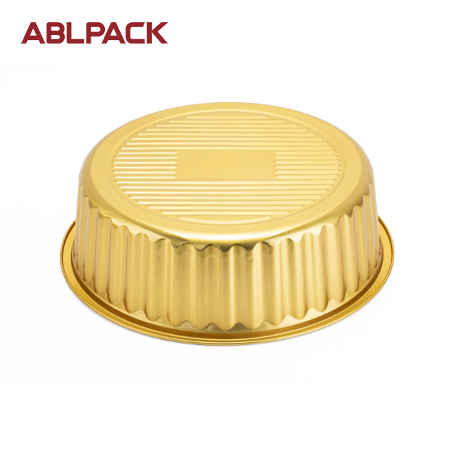 ABLPACK 4000ML/169OZ Round shape aluminum foil container with plastic lid ABLPACK 4000ML/169OZ Round shape aluminum foil container with plastic lid