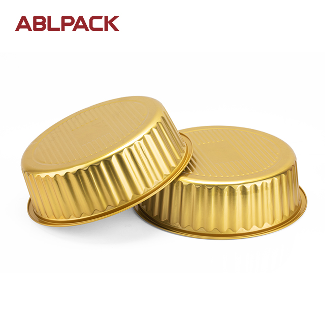 ABLPACK 4000ML/169OZ Round shape aluminum foil container with plastic lid ABLPACK 4000ML/169OZ Round shape aluminum foil container with plastic lid