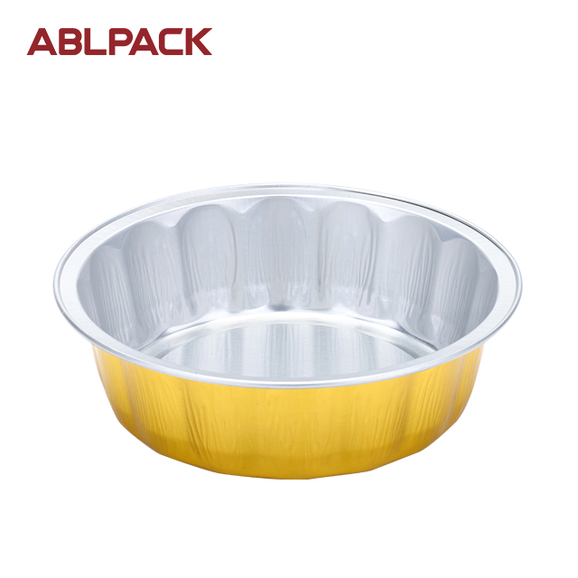 ABLPACK 420ML/ 14.3 OZ round shape aluminum foil cups with plastic lid ABLPACK 420ML/ 14.3 OZ round shape aluminum foil cups with plastic lid