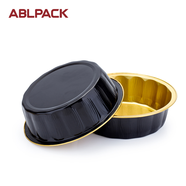 ABLPACK 420ML/ 14.3 OZ round shape aluminum foil cups with plastic lid ABLPACK 420ML/ 14.3 OZ round shape aluminum foil cups with plastic lid