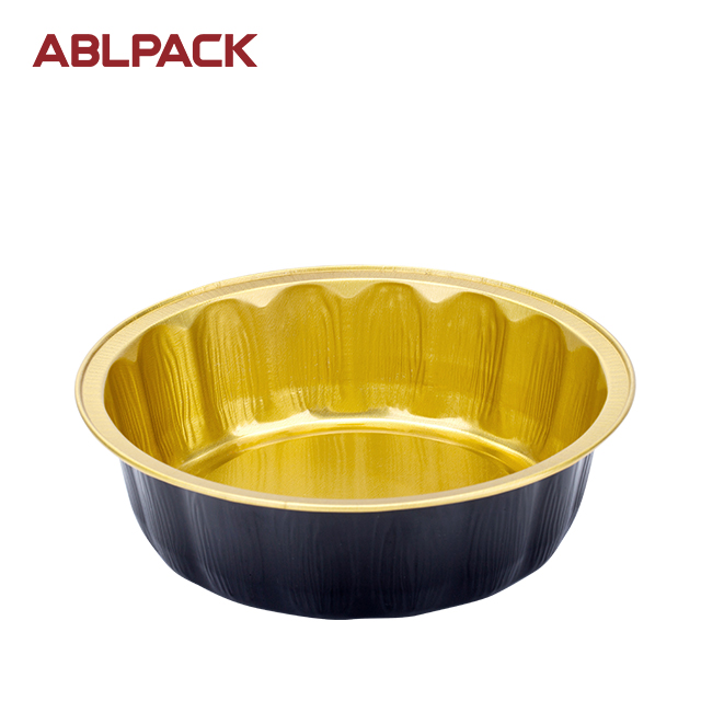 ABLPACK 420ML/ 14.3 OZ round shape aluminum foil cups with plastic lid ABLPACK 420ML/ 14.3 OZ round shape aluminum foil cups with plastic lid