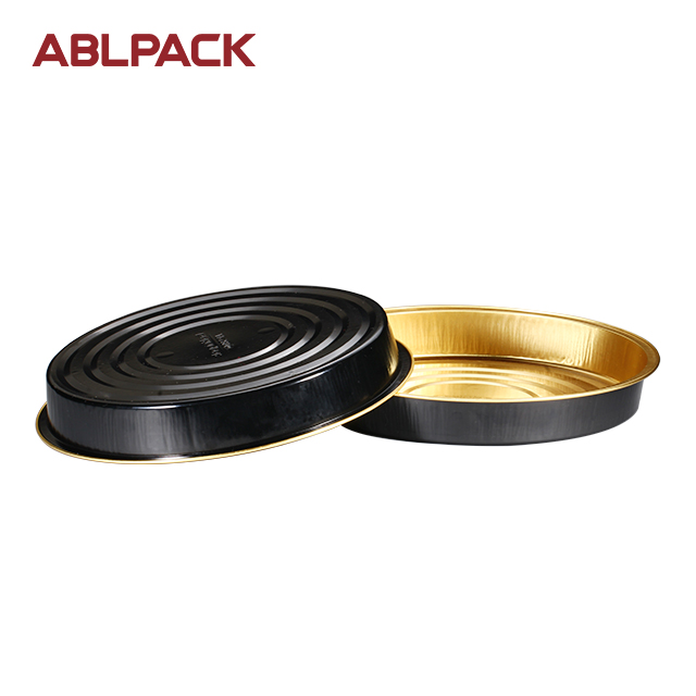 ABLPACK 430 ML/ 14.3 OZ Round shape aluminum foil pans with sealable alu lid ABLPACK 430 ML/ 14.3 OZ Round shape aluminum foil pans with sealable alu lid