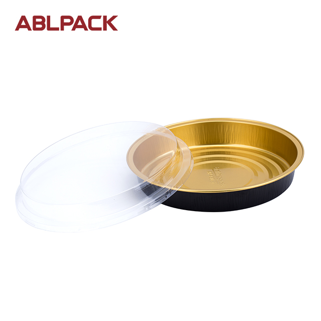 ABLPACK 430 ML/ 14.3 OZ Round shape aluminum foil pans with sealable alu lid ABLPACK 430 ML/ 14.3 OZ Round shape aluminum foil pans with sealable alu lid