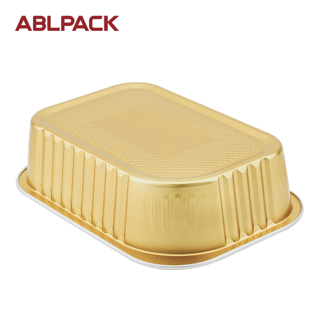 ABLPACK 450ML/ 15 OZ rectangular shape aluminum foil tray with alu lid ABLPACK 450ML/ 15 OZ rectangular shape aluminum foil tray with alu lid