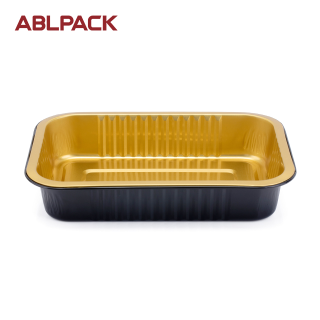 High-Quality Disposable Aluminum Cookware: ABLPACK 590ML Baking Pans with PET Lid High-Quality Disposable Aluminum Cookware: ABLPACK 590ML Baking Pans with PET Lid