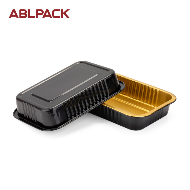 High-Quality Disposable Aluminum Cookware: ABLPACK 590ML Baking Pans with PET Lid High-Quality Disposable Aluminum Cookware: ABLPACK 590ML Baking Pans with PET Lid