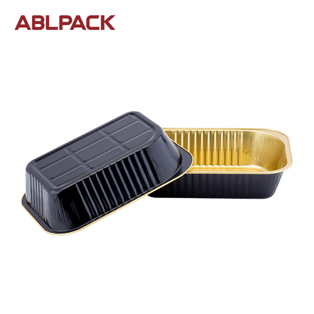 China High Quality Takeout Food Container Factories –ABLPACK 620 ML/20.7 OZ aluminum foil takeaway food container with PET lid – ABL Baking detail pictures