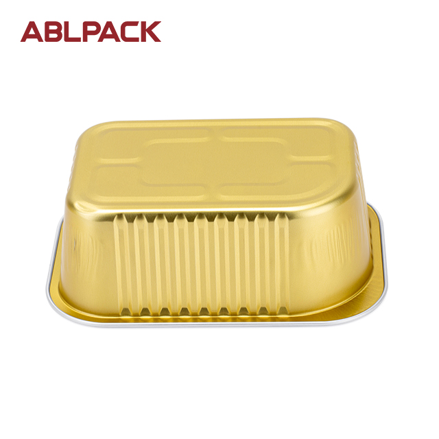 ABLPACK 650ML/22OZ Rectangular shape aluminum foil container for takeaway food ABLPACK 650ML/22OZ Rectangular shape aluminum foil container for takeaway food