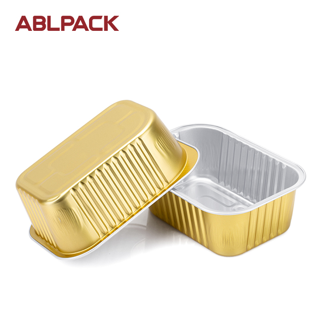 ABLPACK 650ML/22OZ Rectangular shape aluminum foil container for takeaway food ABLPACK 650ML/22OZ Rectangular shape aluminum foil container for takeaway food