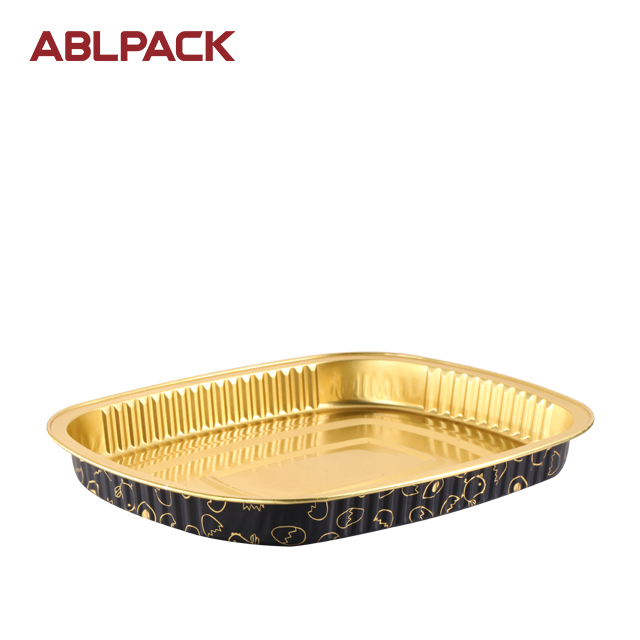 ABLPACK 850ML/28.3OZ Oval shape Ramadan use aluminum foil baking pan with PET lids ABLPACK 850ML/28.3OZ Oval shape Ramadan use aluminum foil baking pan with PET lids