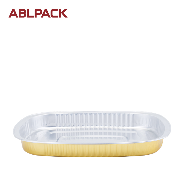 ABLPACK 850ML/28.3OZ Oval shape Ramadan use aluminum foil baking pan with PET lids ABLPACK 850ML/28.3OZ Oval shape Ramadan use aluminum foil baking pan with PET lids