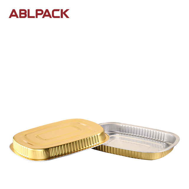 ABLPACK 850ML/28.3OZ Oval shape Ramadan use aluminum foil baking pan with PET lids ABLPACK 850ML/28.3OZ Oval shape Ramadan use aluminum foil baking pan with PET lids
