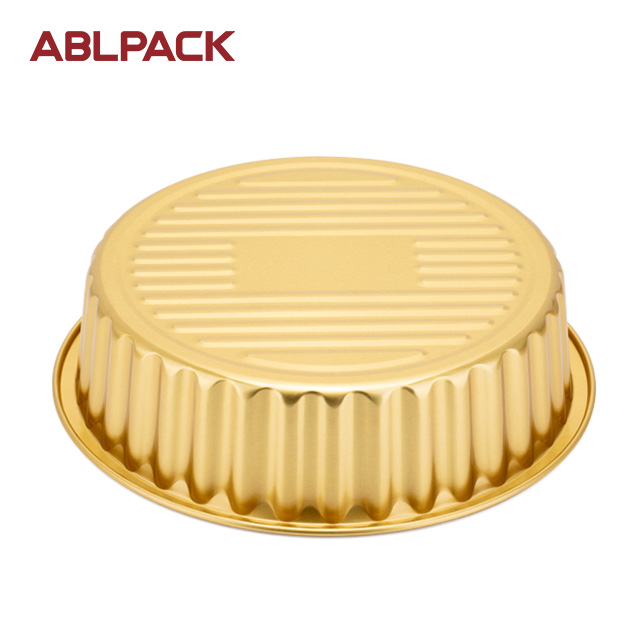 ABLPACK 875ML/ 30OZ Round shape aluminum foil baking pans with PP lid ABLPACK 875ML/ 30OZ Round shape aluminum foil baking pans with PP lid