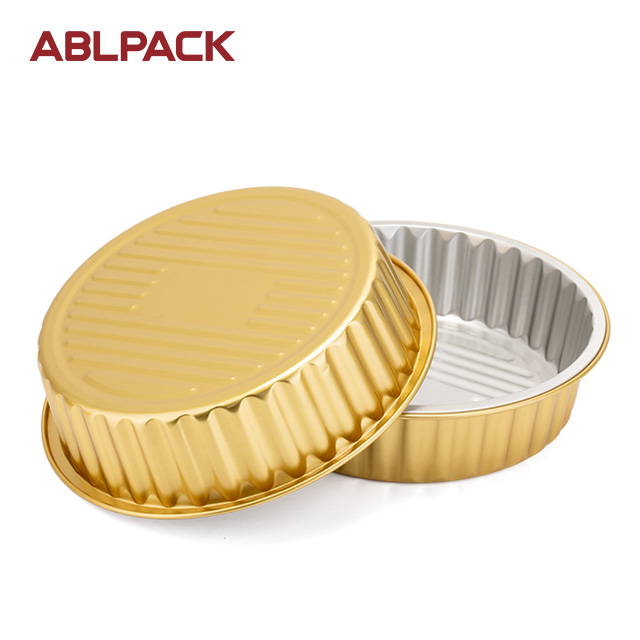 ABLPACK 875ML/ 30OZ Round shape aluminum foil baking pans with PP lid ABLPACK 875ML/ 30OZ Round shape aluminum foil baking pans with PP lid