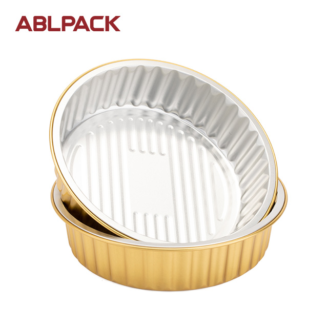 ABLPACK 875ML/ 30OZ Round shape aluminum foil baking pans with PP lid ABLPACK 875ML/ 30OZ Round shape aluminum foil baking pans with PP lid