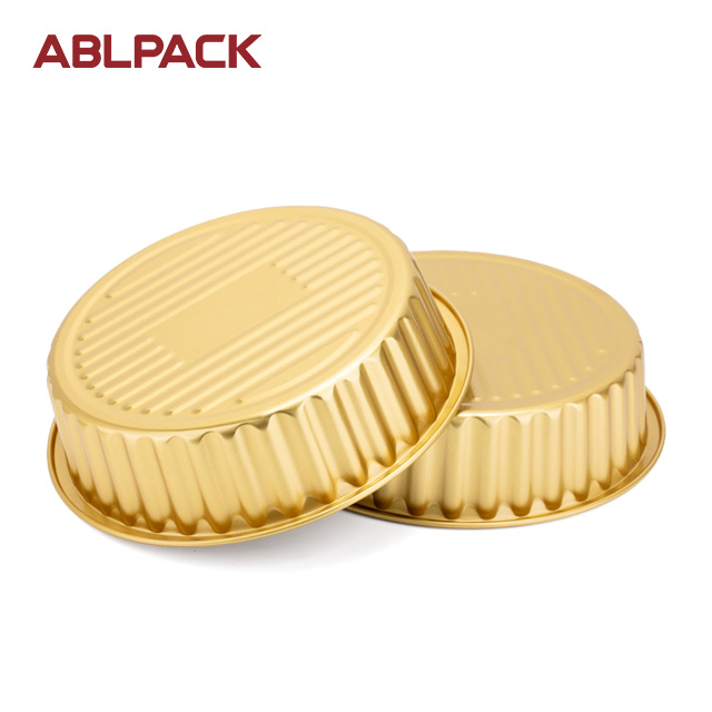 ABLPACK 875ML/ 30OZ Round shape aluminum foil baking pans with PP lid ABLPACK 875ML/ 30OZ Round shape aluminum foil baking pans with PP lid